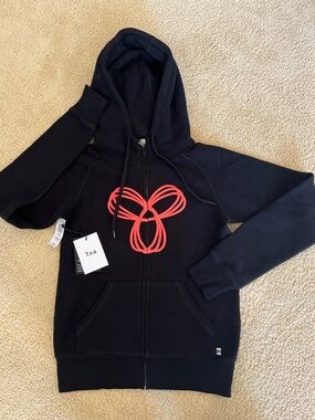 TNA Black Hoodie with Minimal Logo Tags